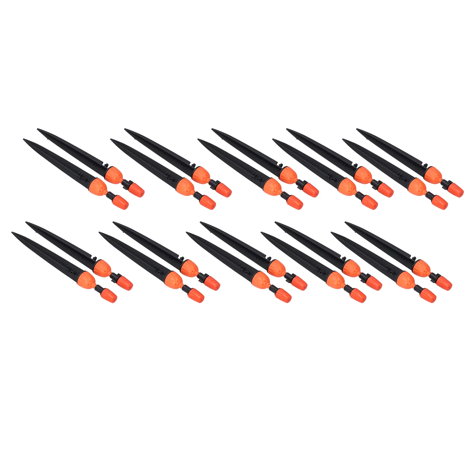 Nimomo 20 Set Irrigation Dripper Multifunctional Spray Dripper Adjustable Irrigation Atomizing Sprinklers Drip Irrigation System(Orange)