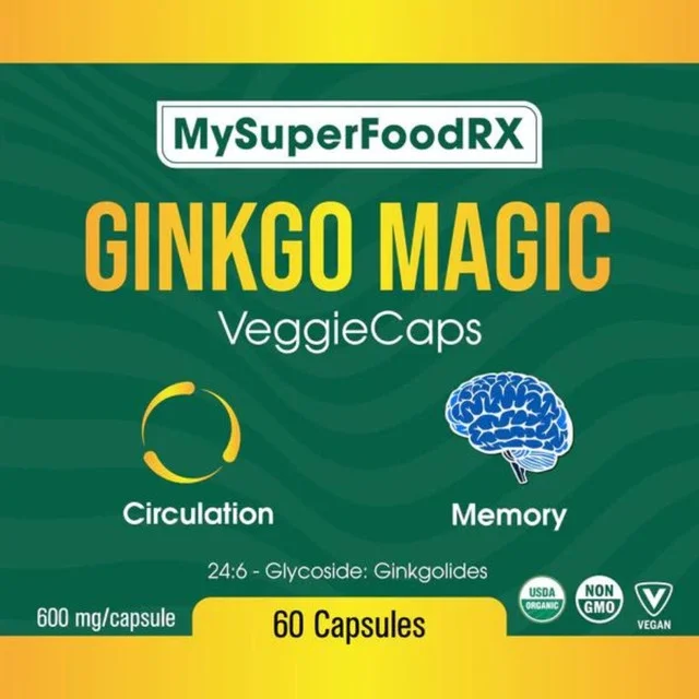MySuperFoodRX Ginkgo Magic Capsules (60 Capsules)