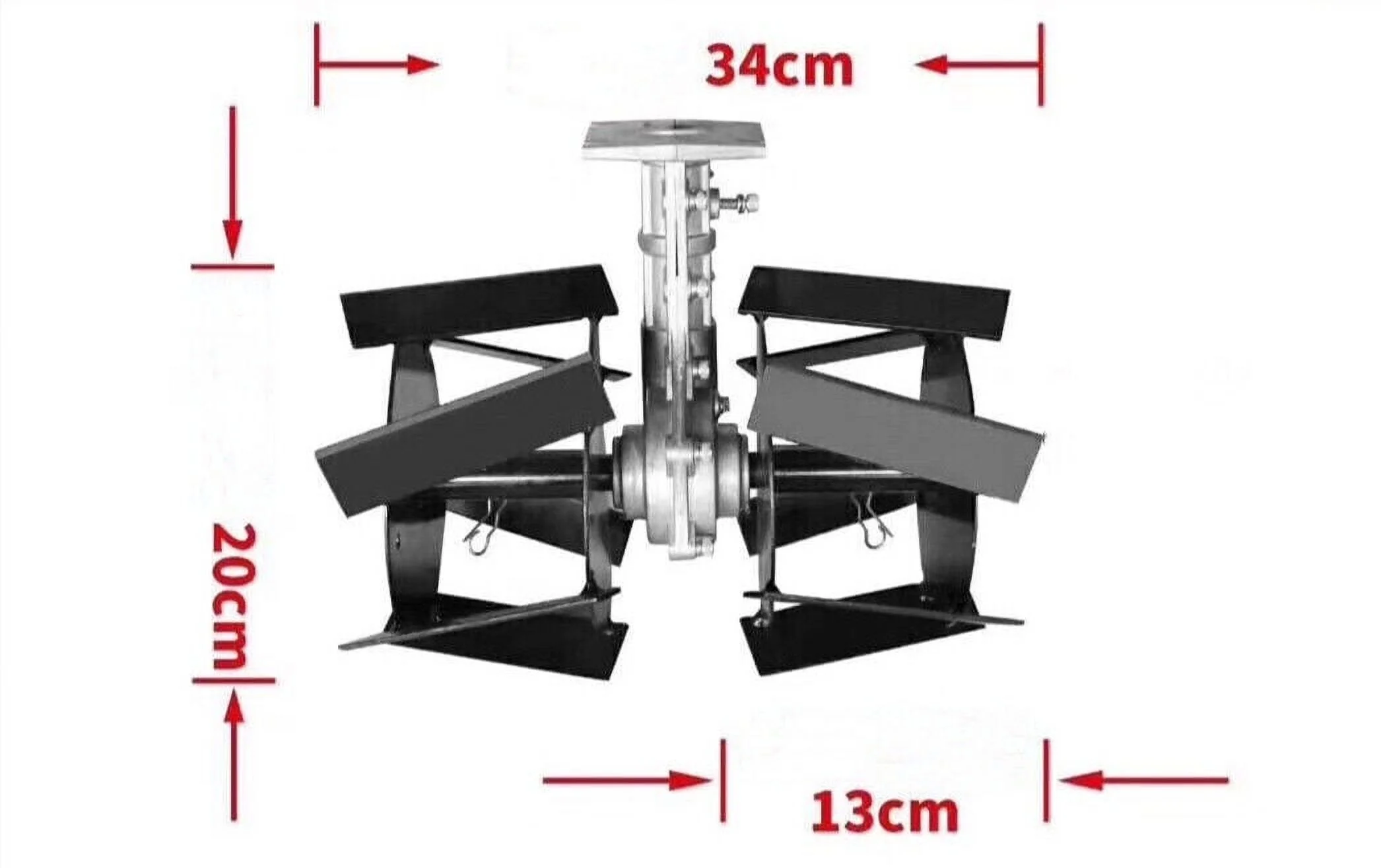 Lawn Weeding Head Petrol Cultivator Auger Tiller Garden Digging Head 9 Teeth