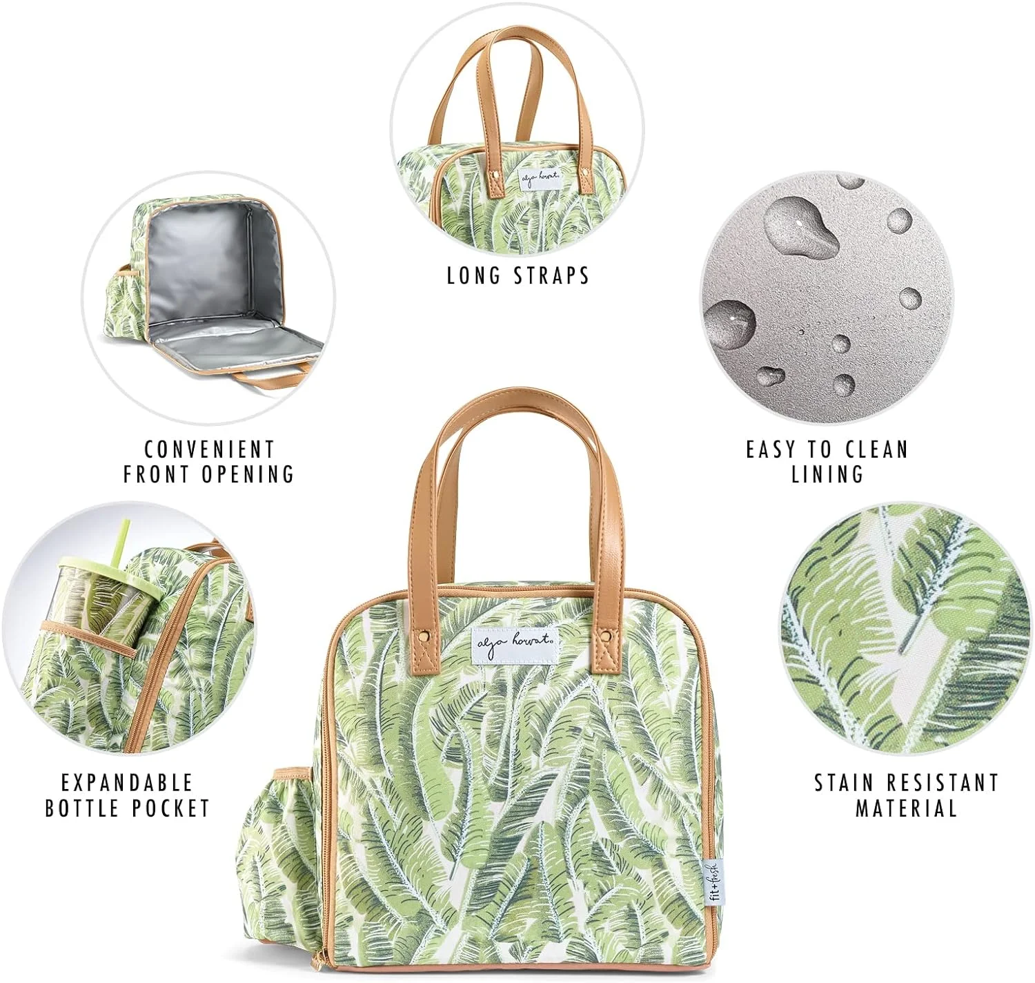 Fit & Fresh 2950ALJSC3034 Artist Collection Deluxe Lunch Kit, Green
