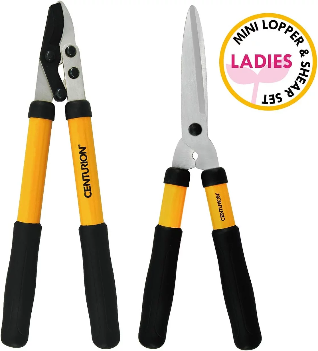 592 2-Pc Ladies Mini Lightweight Cutting Set With 16½- Inch Bypass Lopper & 6 Inches Blade Hedge Shear