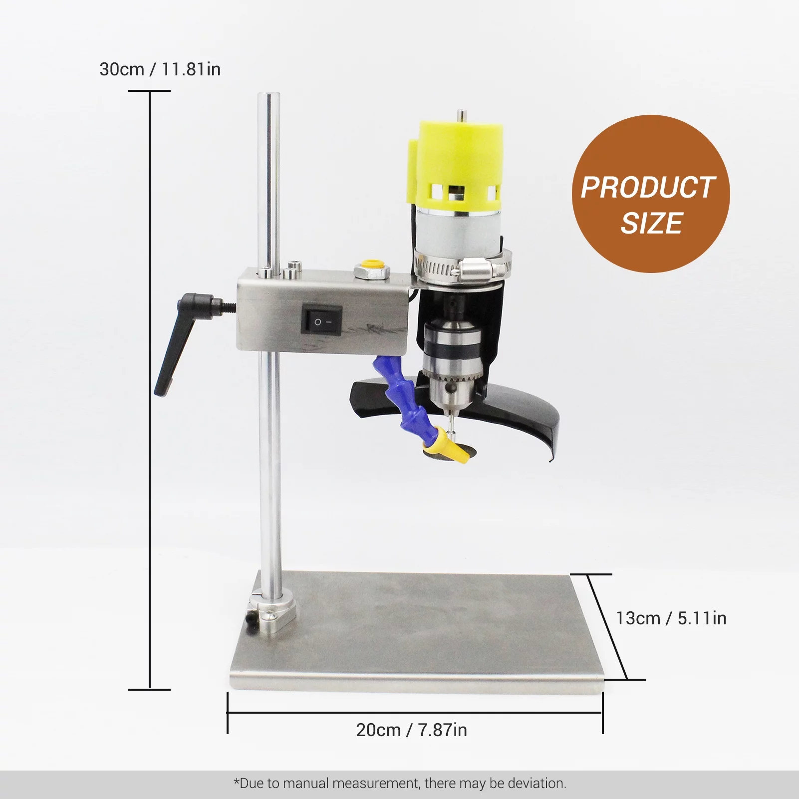 Arealer Electric Glass Cutting Tool Cutting Machine with 7 Variable Speeds for DIY Flowerpot Round Oval Glass Bottles Craft