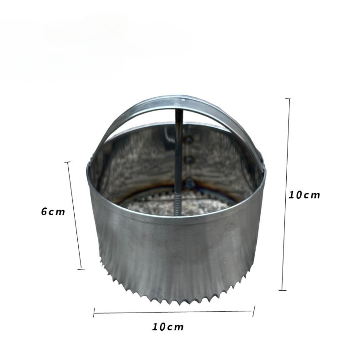 koolsoo Bulb Planter Depth 2.36in Serrated Base Bulb Planter Tool Quick Digging Lawn 10x10cm