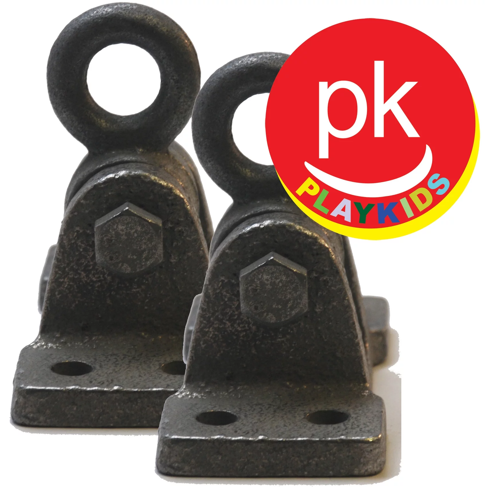 Playkids Swing Hangers (Pair of Four) – Commercial Grade (4 Bolt) for Swing Set Playground