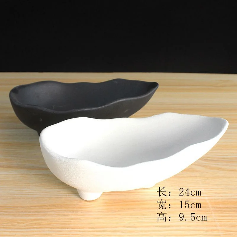 LivNxt Ceramic Succulent Planter Set - Matte Glazed Succulent Dish Garden Pot