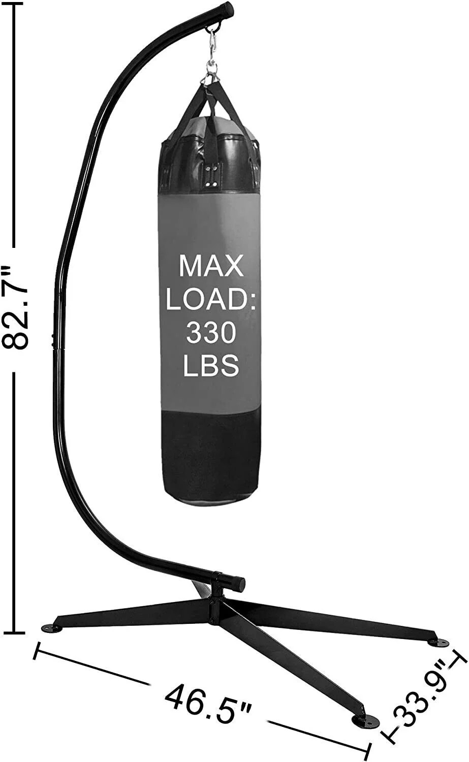 Hammock Chair Stand for Hanging Hammock Porch Swing 360° Rotation Solid Steel