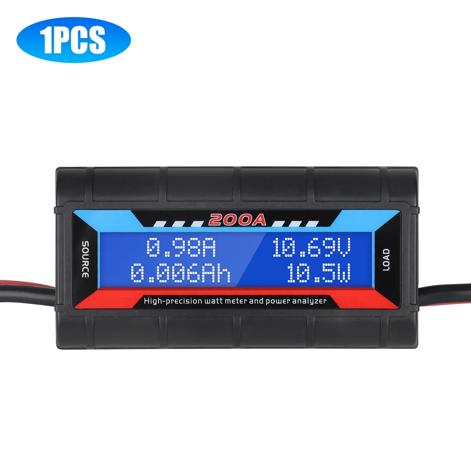 2X LCD Display DC Digital Monitor Meter Voltage Current Power Analyser 60V 200A