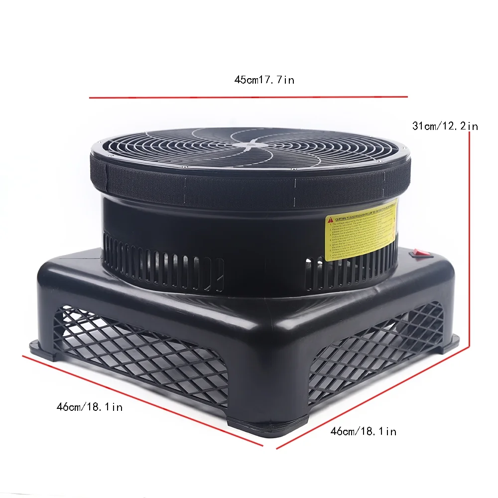 Miumaeov 110V 17.7inch 750W Air Blower Fan for Inflatable Wind Dancer Man Puppet Doll Portable Outdoor Air Dancing Blower