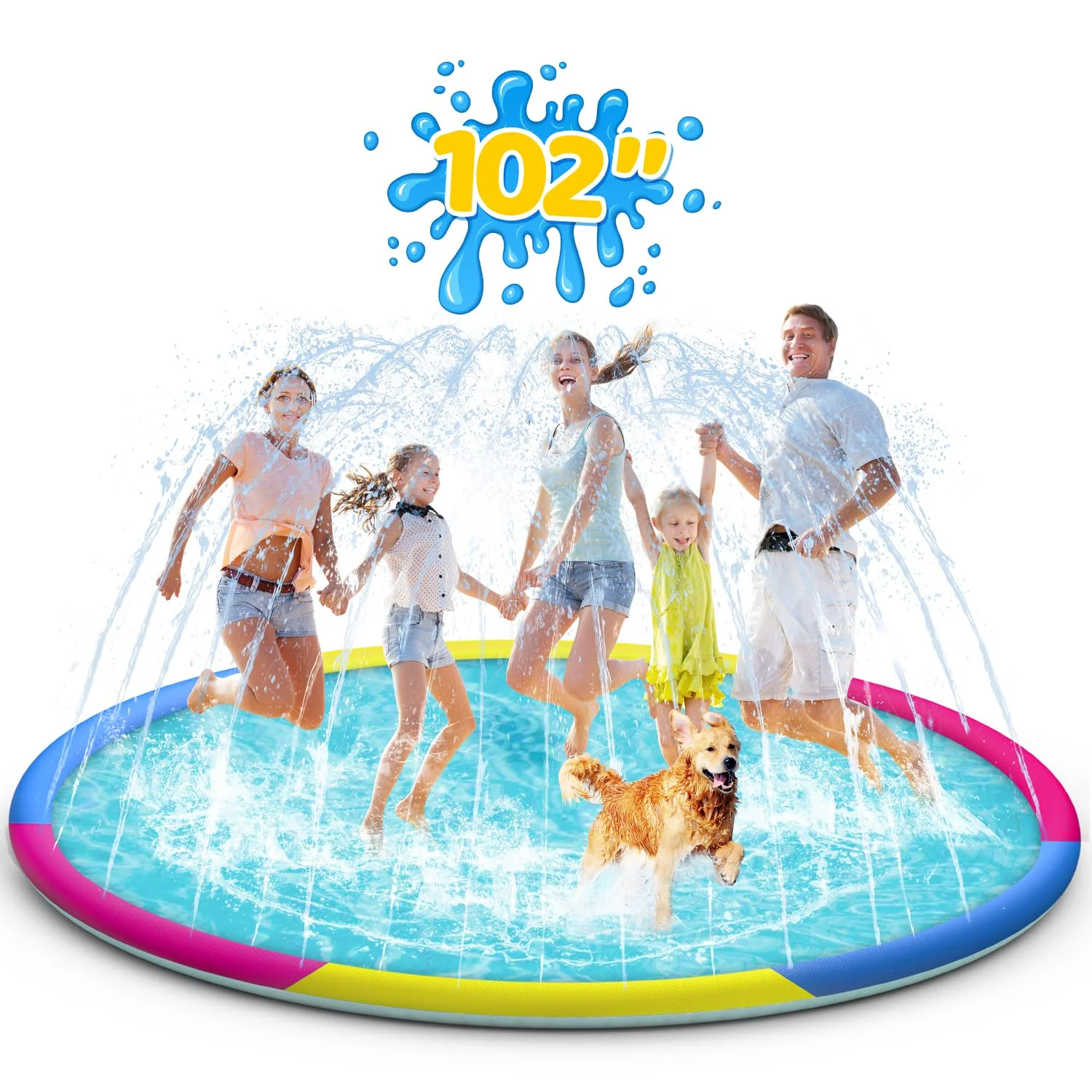 Splash Pad for Kids and Dogs, 102