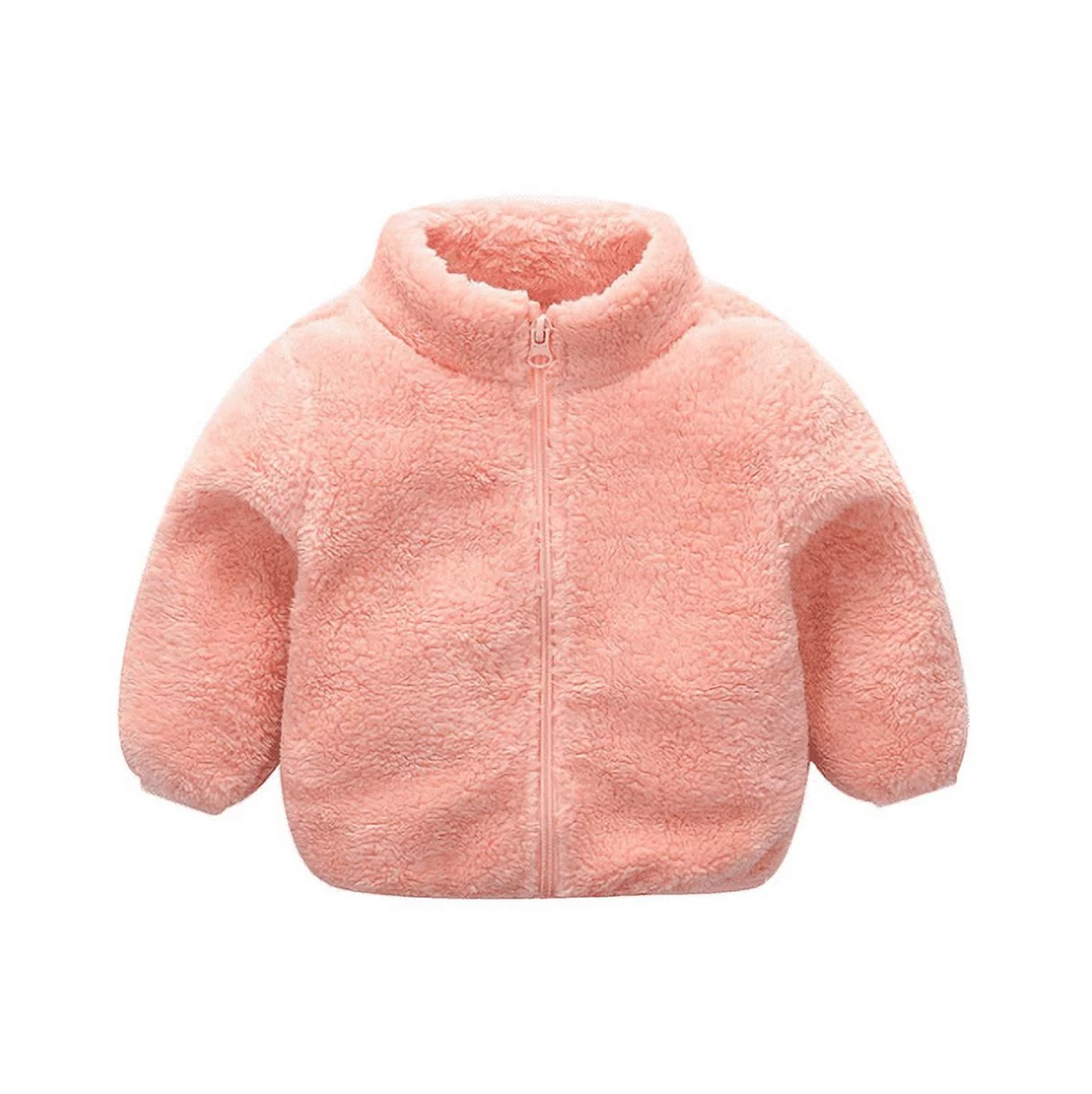 Qiylii Baby Girls Boys Winter Fleece Coat Toddler Kids Faux Fur Jacket Warm Hooded Outwear Cardigan with Ears Fall Winter Outfits