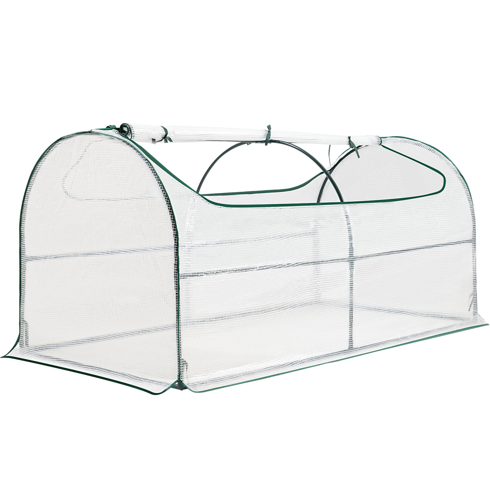 Land Guard 4x2x1ft Greenhouse for Oval，Elevated Bottom, Roll-up Zippered Window Waterproof UV-Resistant Hot House for Indoor Outdoor Garden