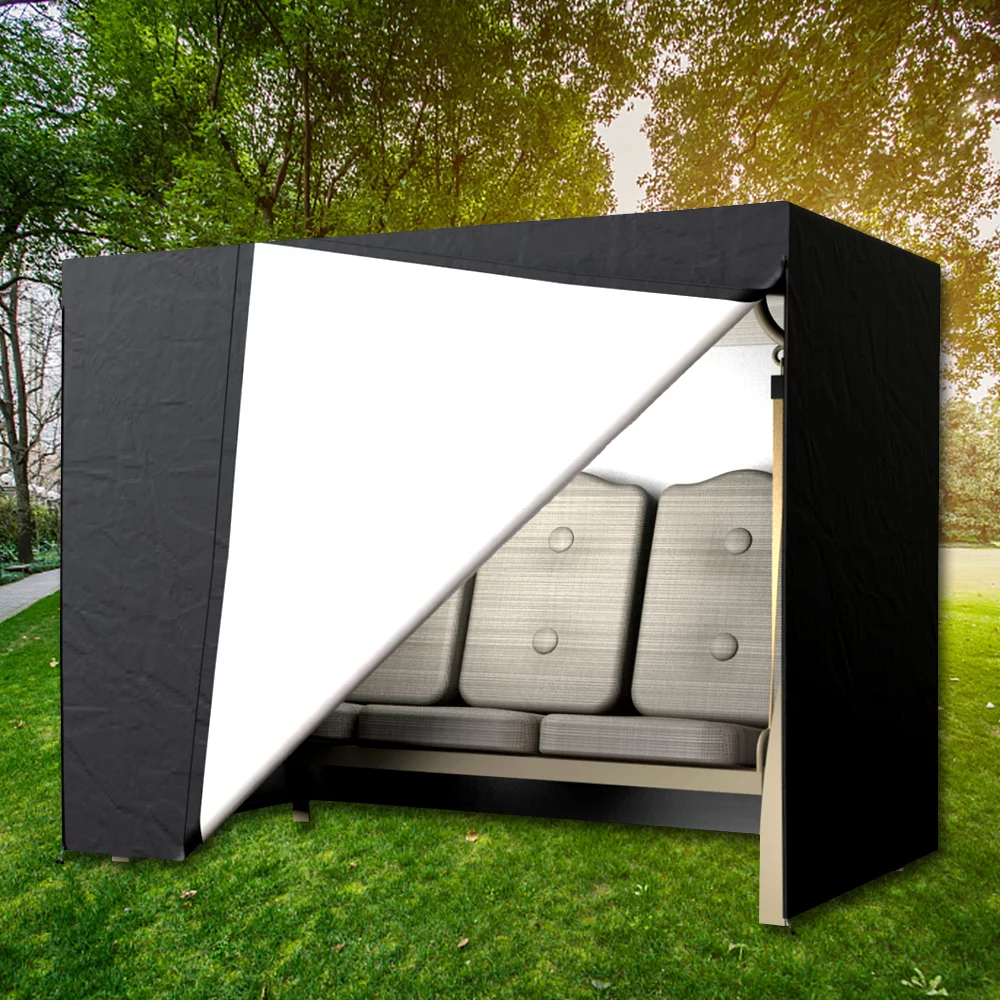 Willstar Garden Swing Waterproof Seat Covers 3 Seater Hammock Cover Furniture Shelter Heavy Duty Dust UV Rain Resistant Protection Cover 170 X 145 X 220cm