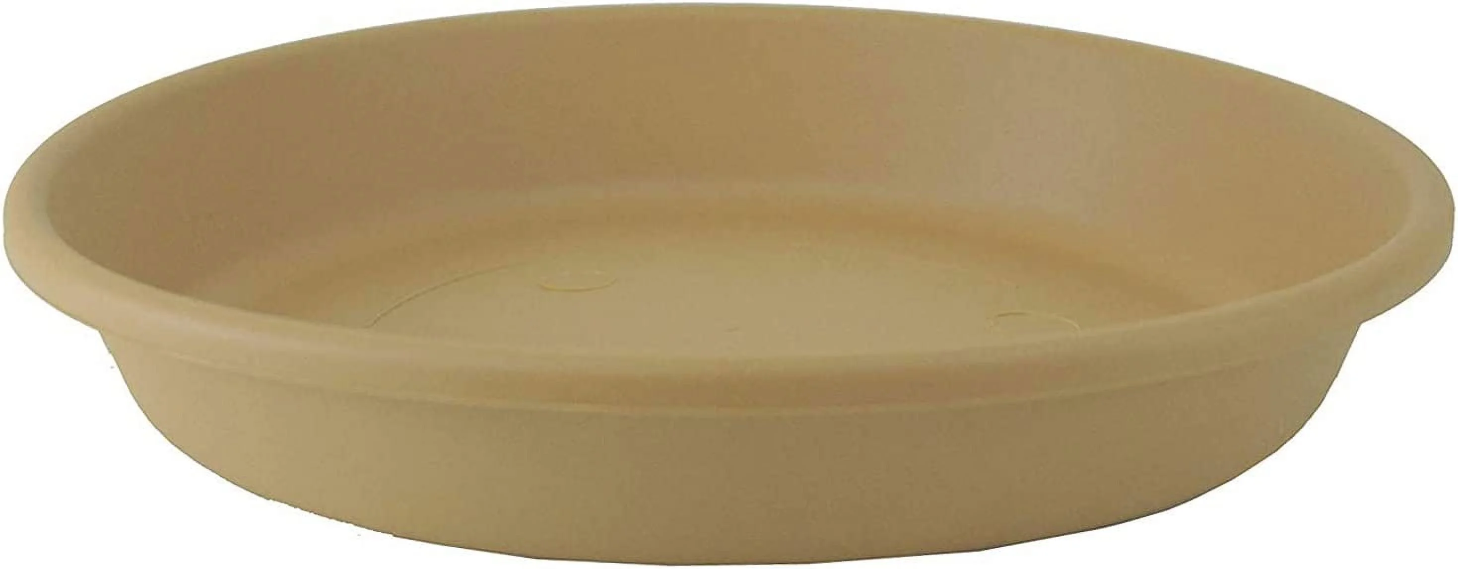 Classic 24 Inch Round Flower Pot Plant Saucer, Sandstone (4 Pack)