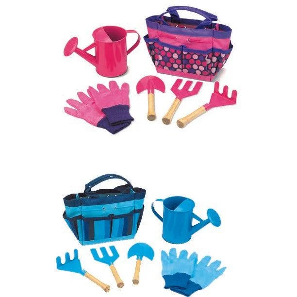 Taylor Toy Children's Gardening Set in Pink and Blue