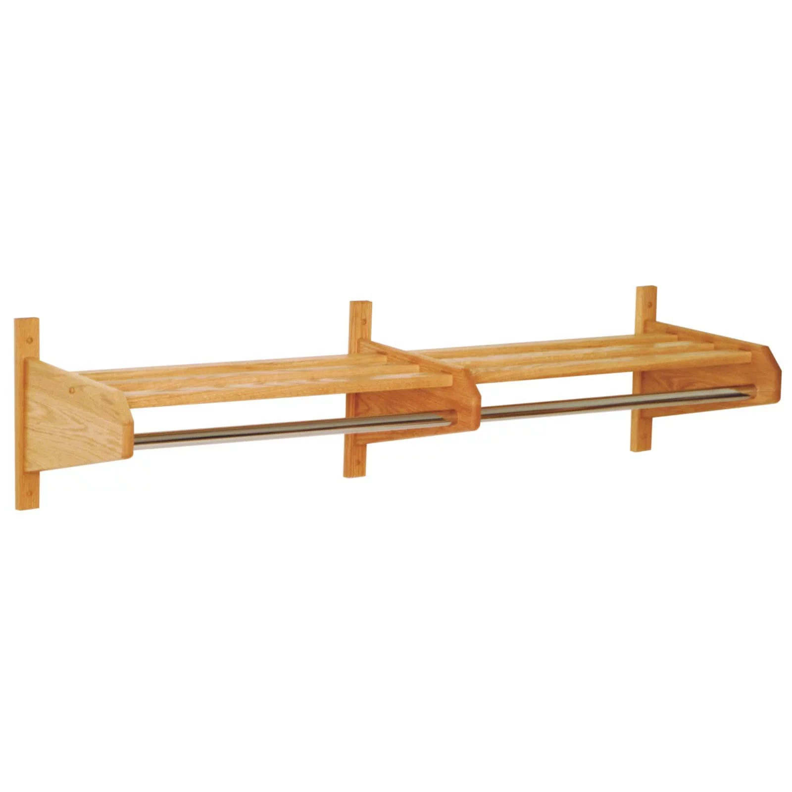 Wooden Mallet 72DCRMH 72 in. Oak Coat and Hat Rack in Mahogany