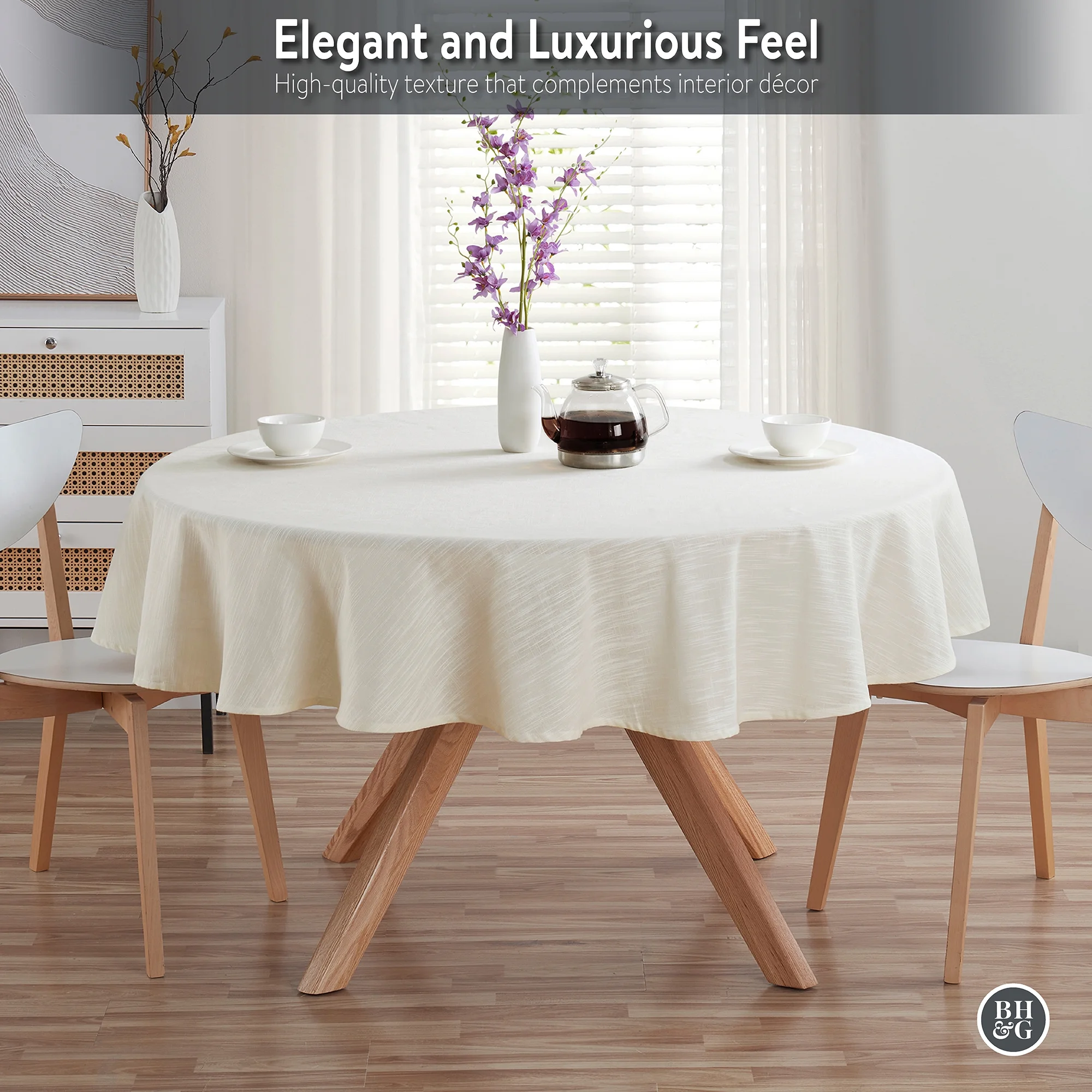 Better Homes and Gardens Fabric Tablecloth, 70