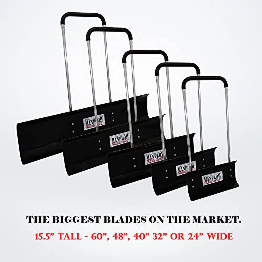 MANPLOW RevolutionX Snow Pusher with U Handle (48 Inch)