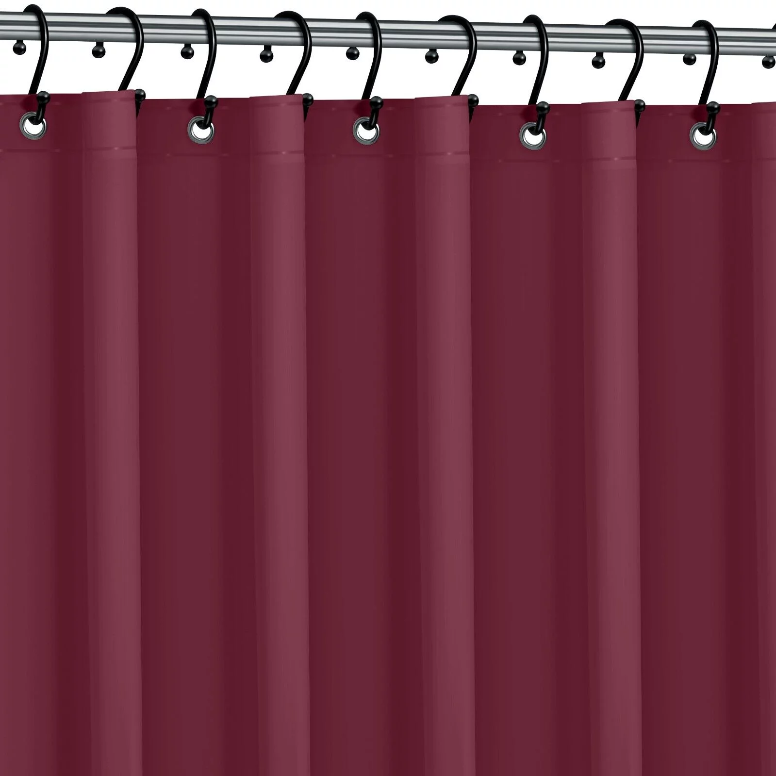 HEAVY DUTY MILDEW FREE VINYL WATERPROOF SHOWER CURTAIN LINER WITH MAGNETS