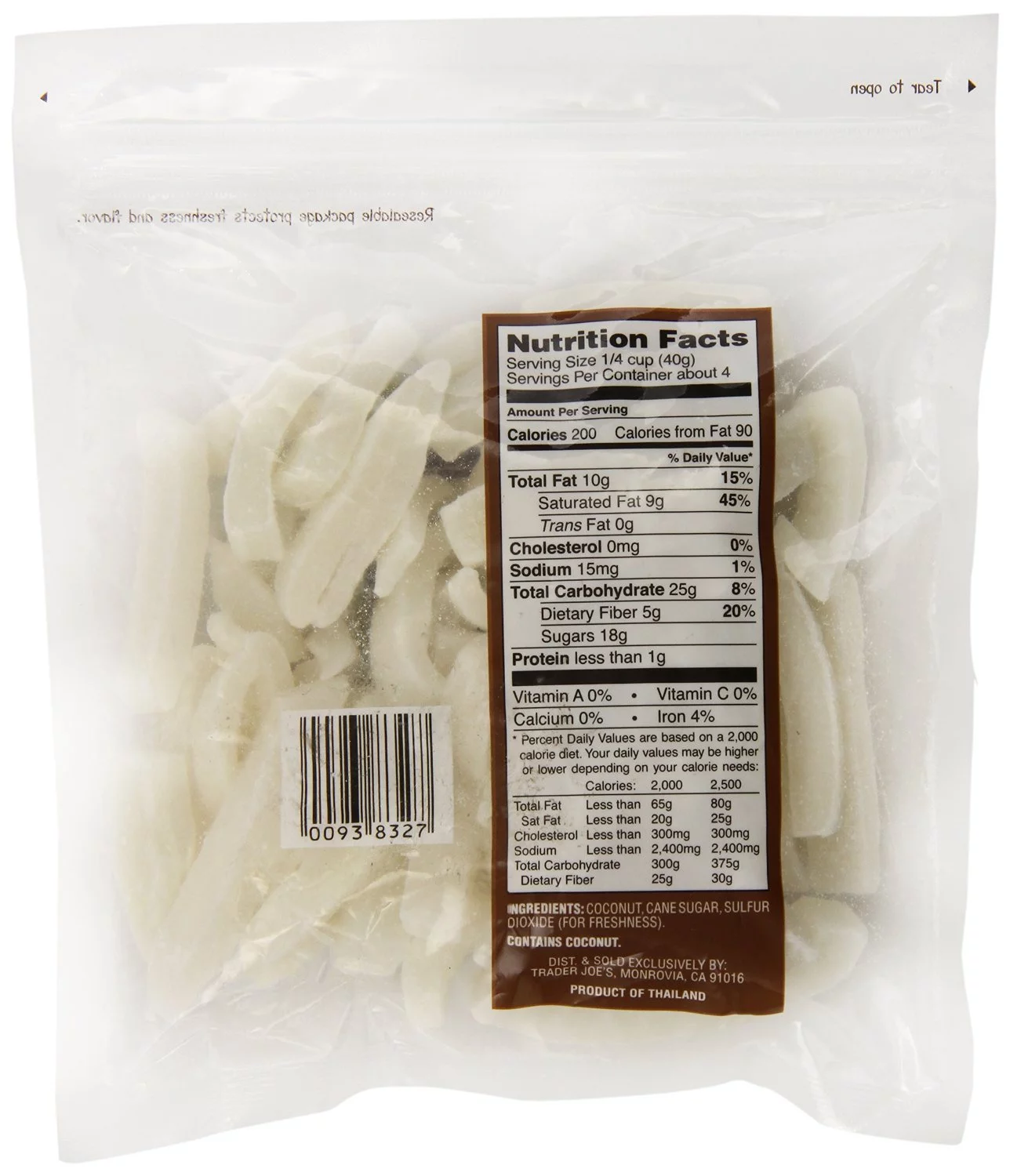 Coconut Strips (Pack Of 4)