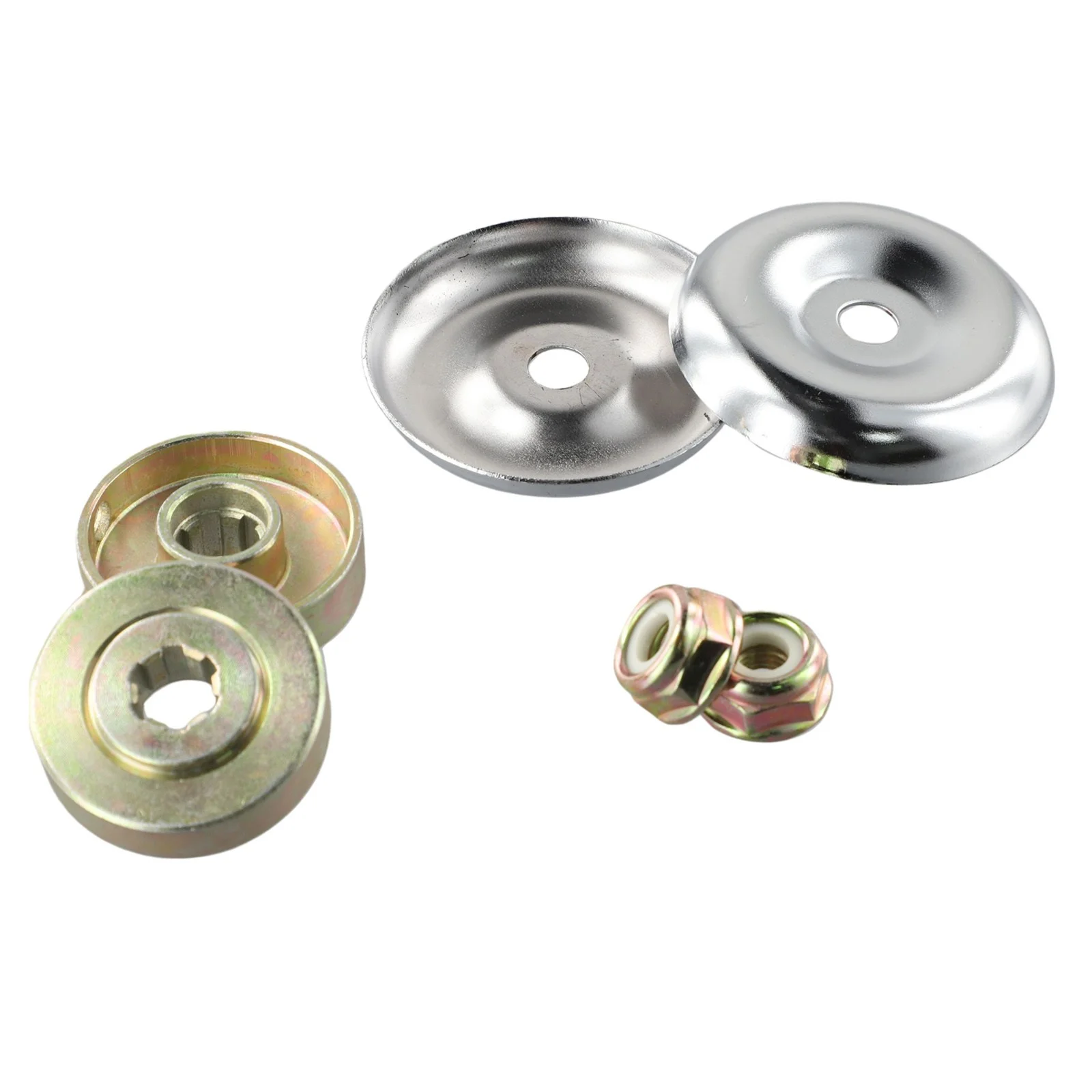 8Pcs/Set Strimmer Brush Cutter Gearbox Blade Nut Metal Replacement Fixing Kit