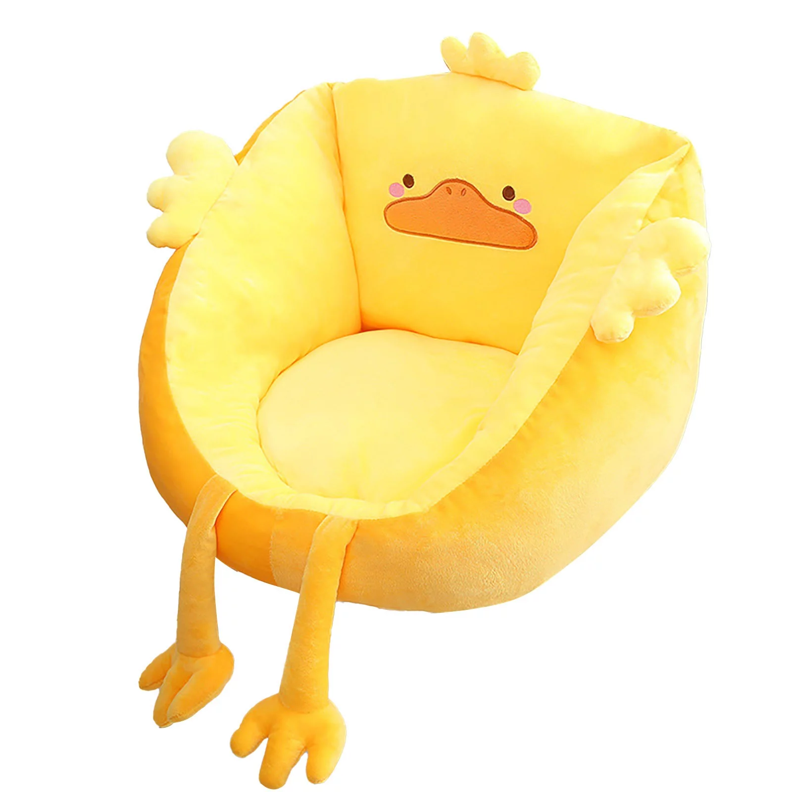 DYWADE Wedding Decorations Cute Little Animal Half Encircled Cushion Balcony Home Cartoon Crab Bee Small Sofa Children's Learning Cushion A