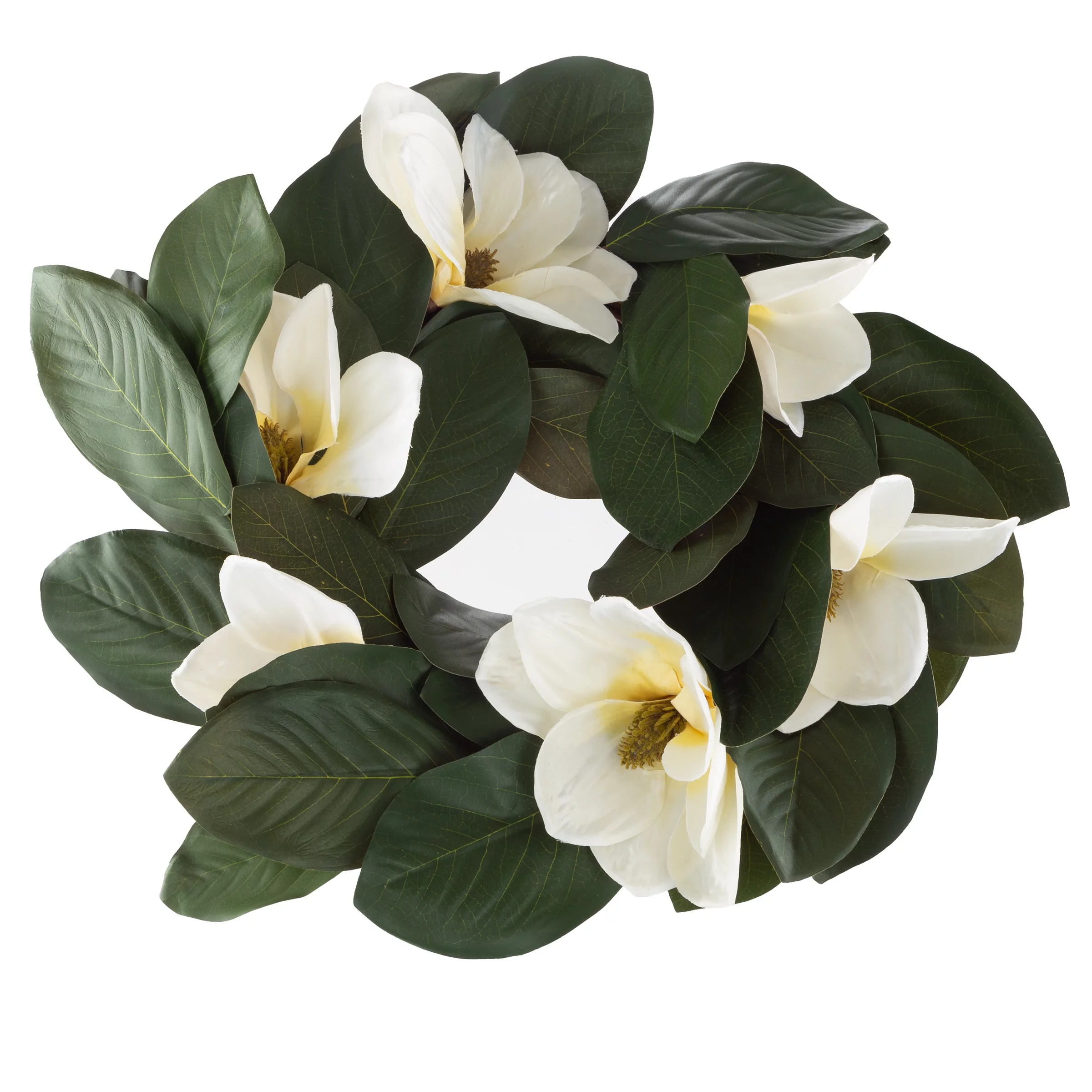Pure Garden 24-inch Artificial Magnolia Wreath for Home Decor