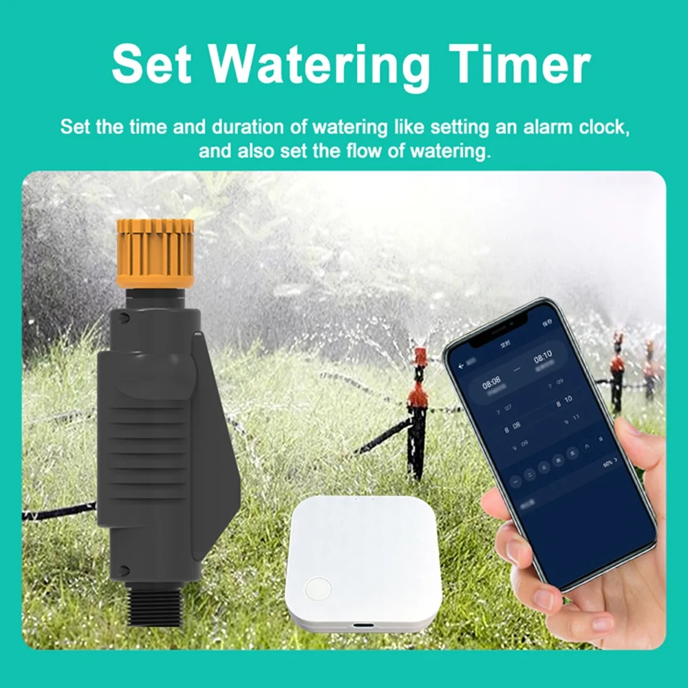 ,Nebublu App / Compatible Water Wifi Faucet / Water Faucet / Powered With App And Compatible With Lawn / Water Lawn With Solar Powered Water Voice Faucet Wifi Sprinkler Water App