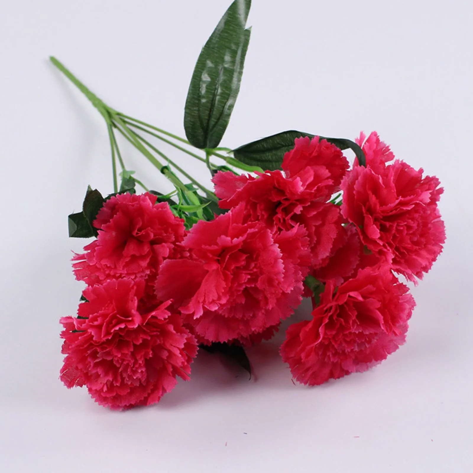 Mother's Day Gift Carnations Artificial Flowers Real Artificial Flowers Home Office Wedding Decoration Arrangement Bouquet Decorative Artificial Flowers