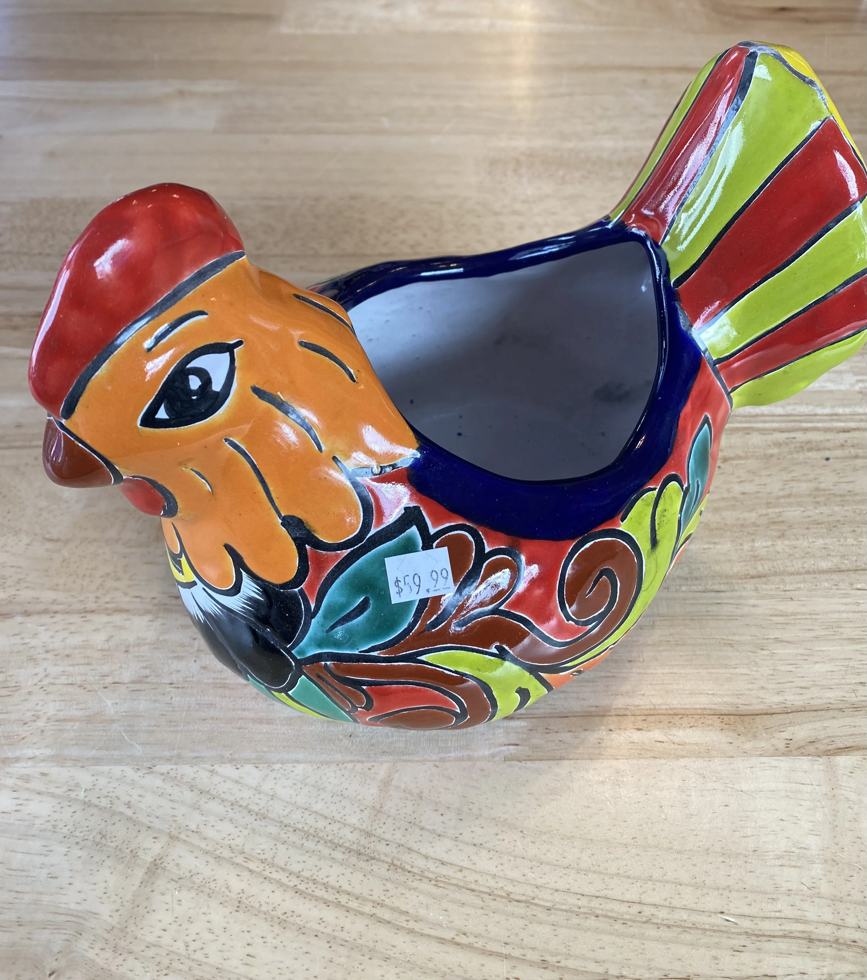 Chicken Talavera Pottery Planter