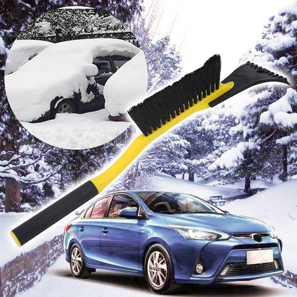 Luxtrada 2-in-1 Ice Snow Brush/Scraper - Sturdy Vehicle Ice Snow Scraper Windshield 2 in 1 Brush/ Scraper for Cars SUVs and Trucks, Window Windshield Cleaning