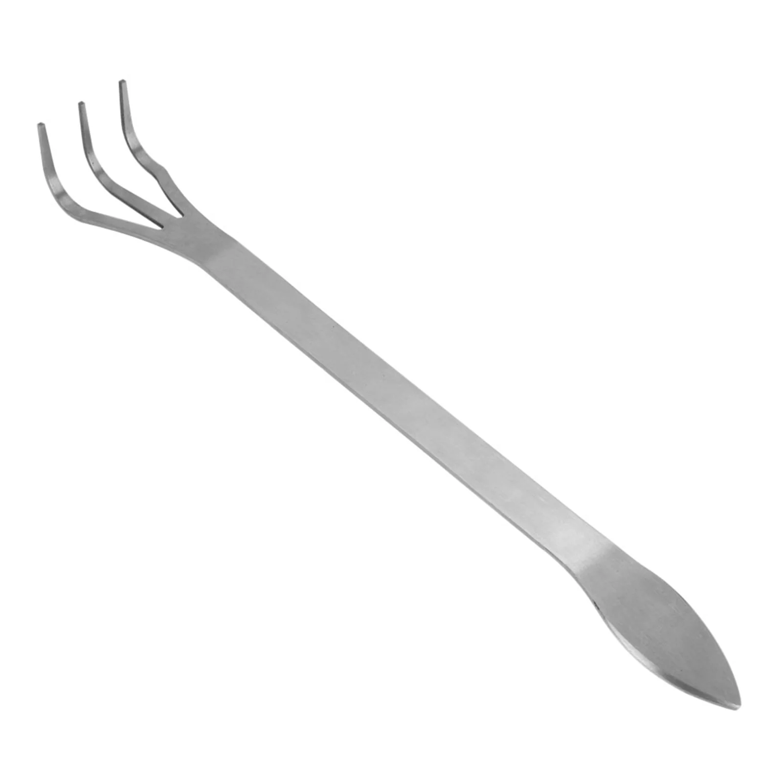 Stainless Steel Root Rake - Bonsai Tree Root Rake, 3-Prong Loosen Soil Rake Bonsai Tree Tools Bonsai Plants Rake with Ergonomic Handle