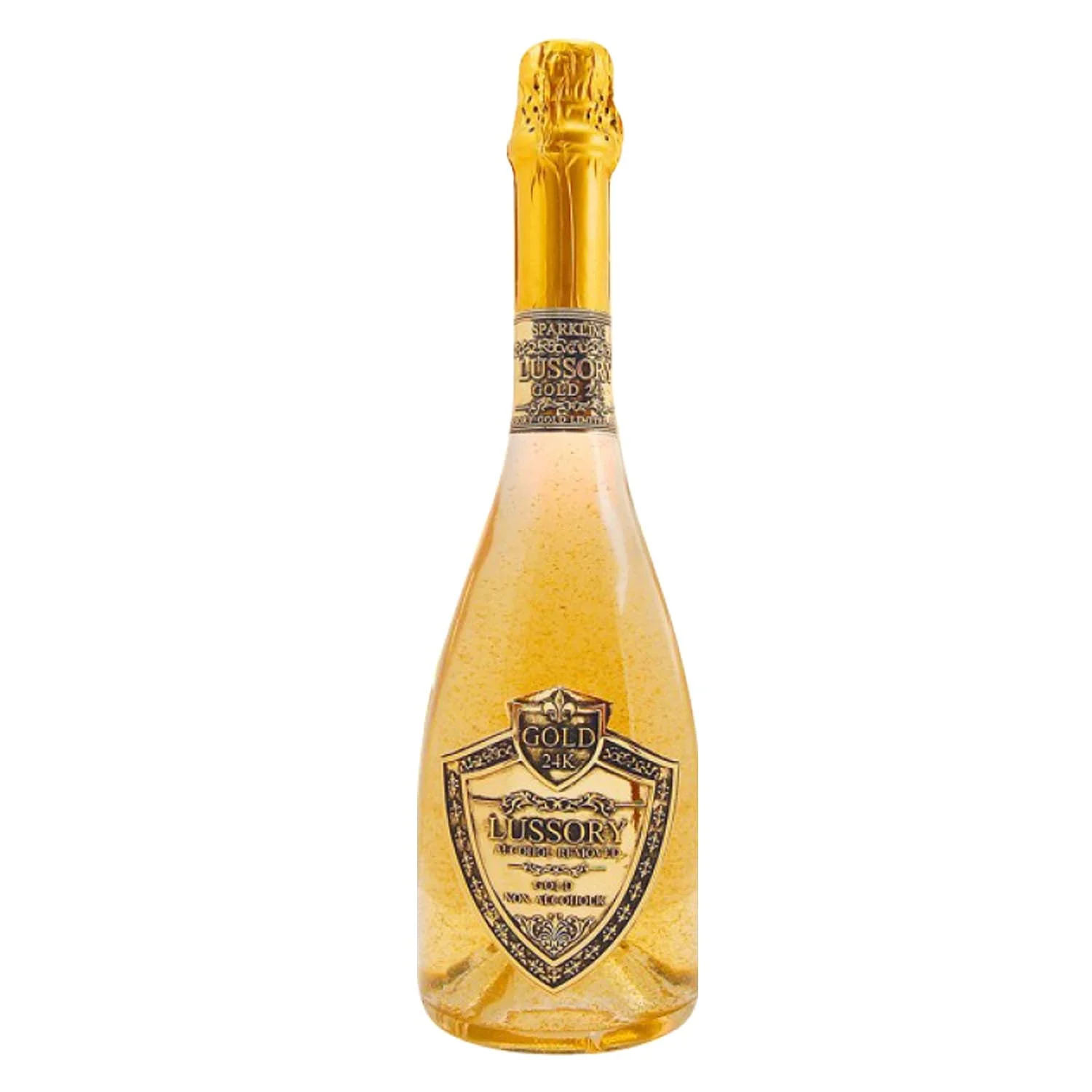 Premium 24 Sparkling Bubbly Dealcoholized 0.0% Non-Alcoholic From Spain, Low Calories, Low Sugar, Halal (750Ml, 1 Bottle)