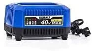 40V Lithium Ion Battery Charger (Battery Not included) for Kobalt 40 Volt Outdoor Cordless Power Tools and Equipment (Blower, Trimmer, Chainsaw, Pole Saw) Replace KRC 60-06