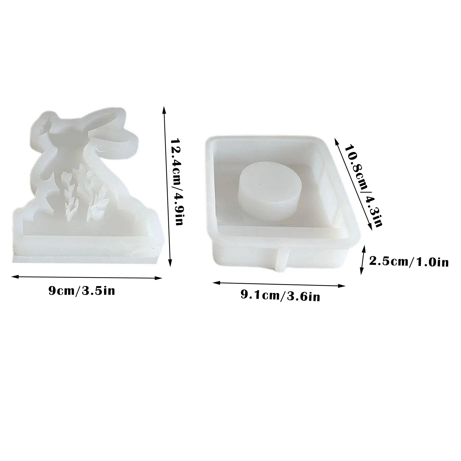 FUFUDDK Candle Holder Resin Mould Tea Desktop Storage Box with Templates Memo Storage Suitable for 3x3 Stickers Personal Notepad Cute Stand with Templates Lightning Deals Of Today Prime Clearance