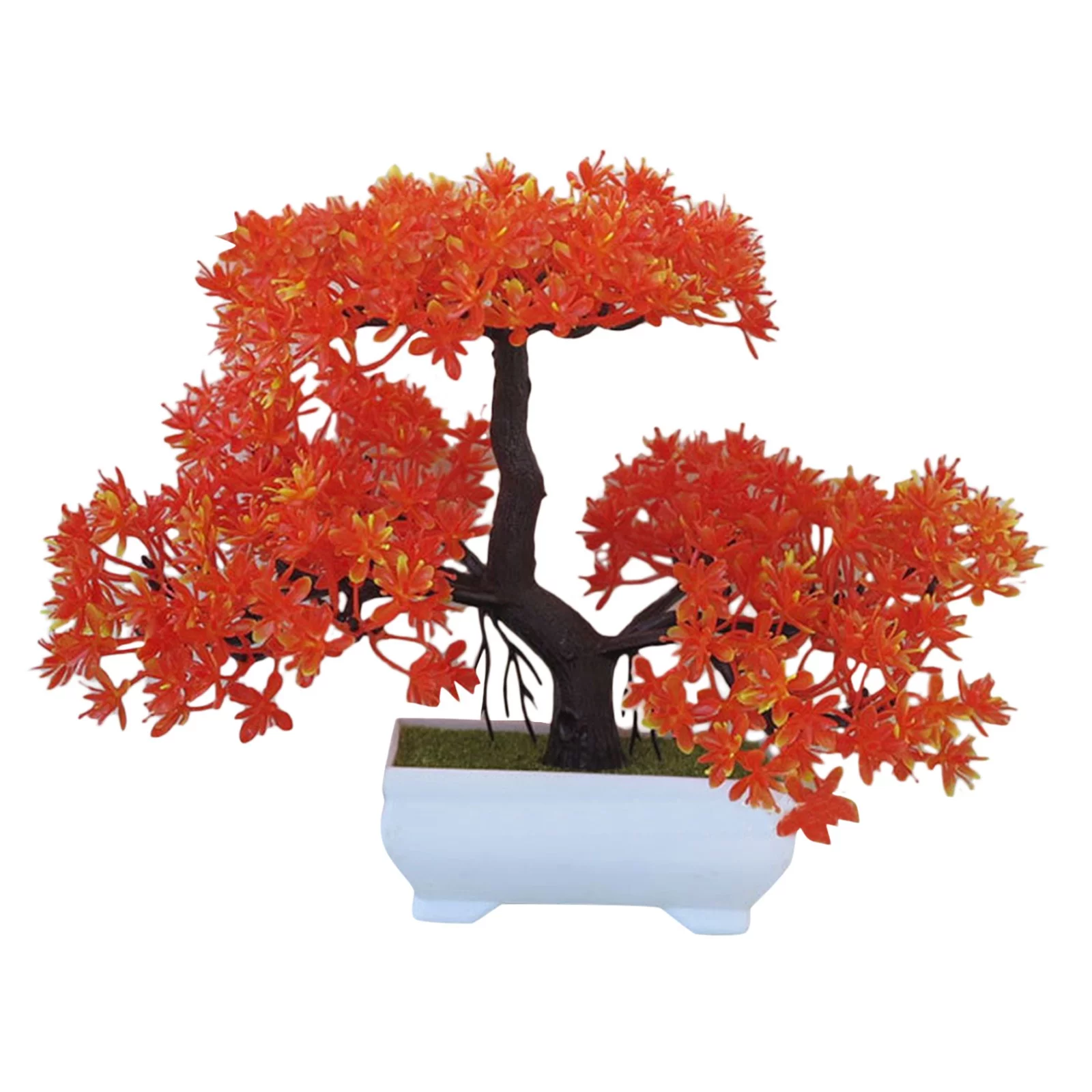 NLLSHGJ Artificial Flowers Creative Green Artificial Tree Bonsai Artificial In Pot Artificial Planter Home Office Desk Decorations For Indoor Outdoor Decor