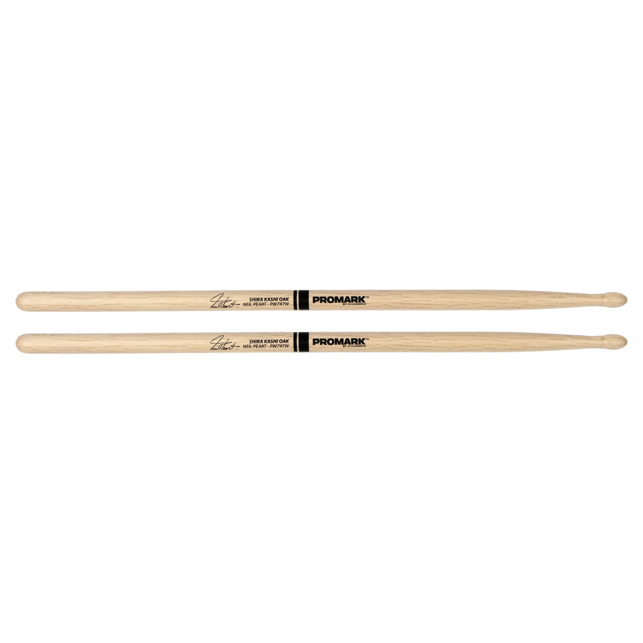 Promark Shira Kashi Oak 747 Neil Peart Wood Tip drumstick