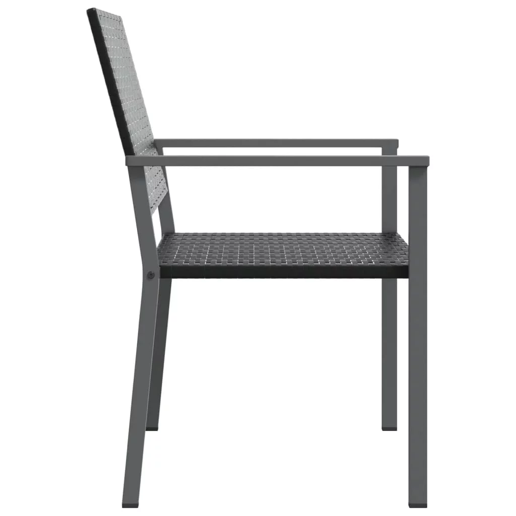 Aibecy Patio Chairs 2 pcs Black 21.3