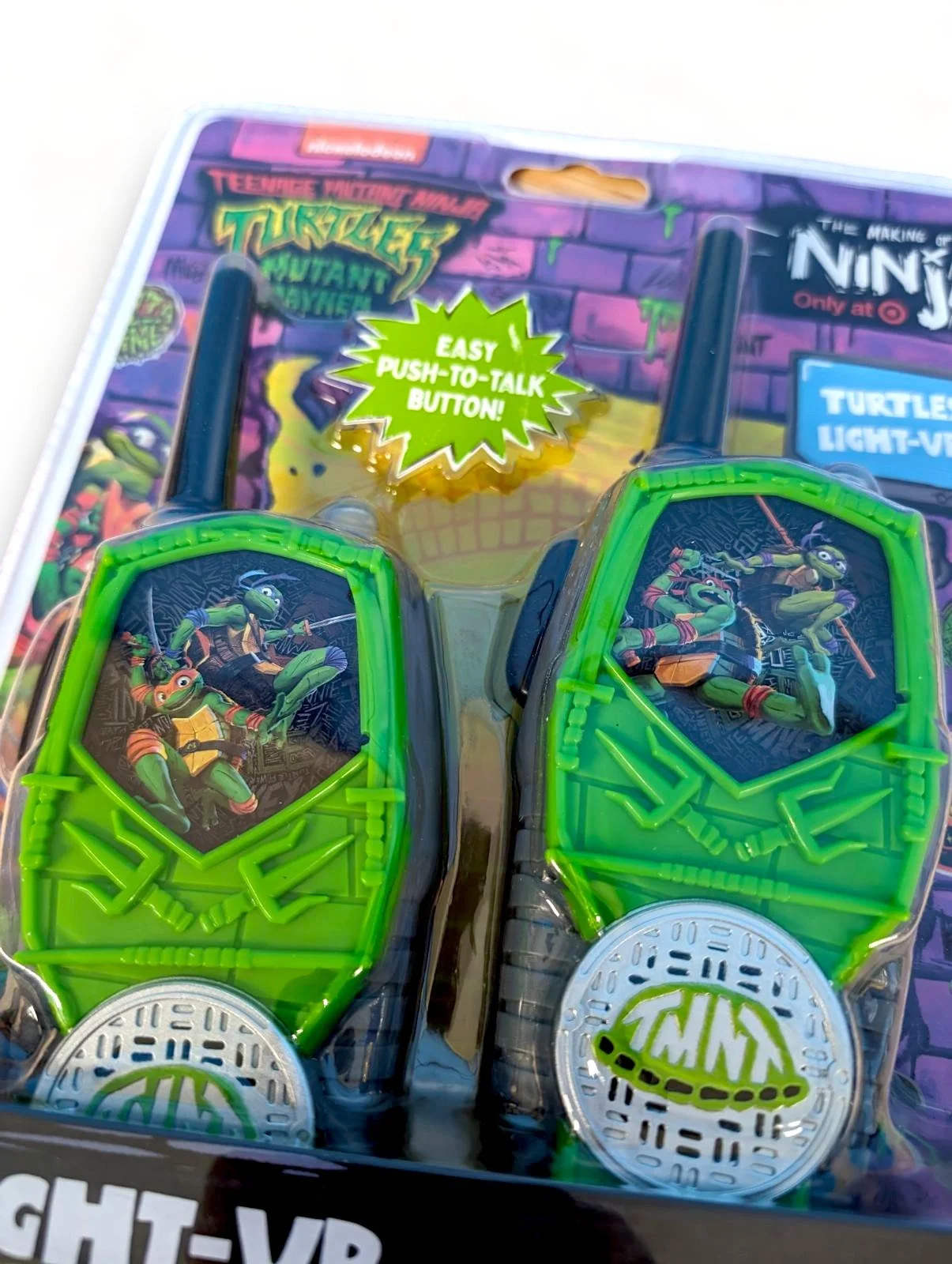 Teenage Mutant Ninja Turtles Walkie-Talkies  TMNT Kids, Light-up & 500 Ft Range