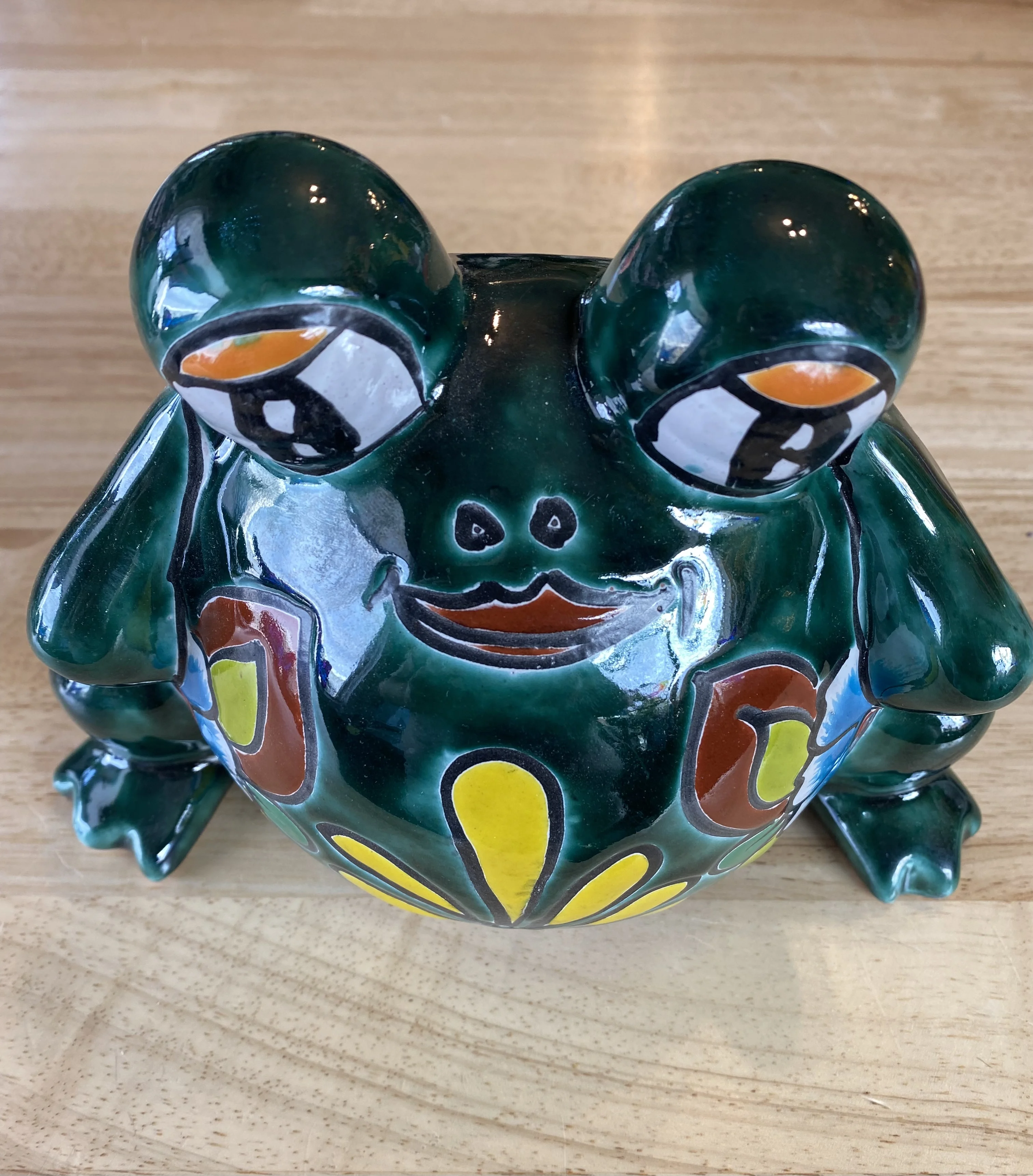 Frog Talavera Pottery Planter