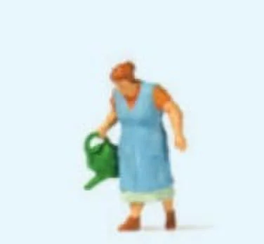 HO Grandma Watering Flowers