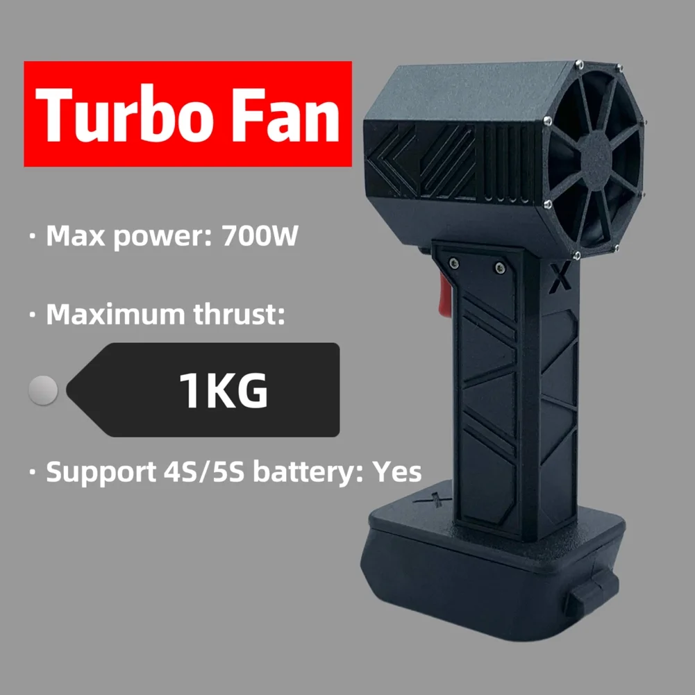 Anself Handheld Turbofan 700W Dust Blower, Compatible with /Makita Batteries for Powerful Cleaning