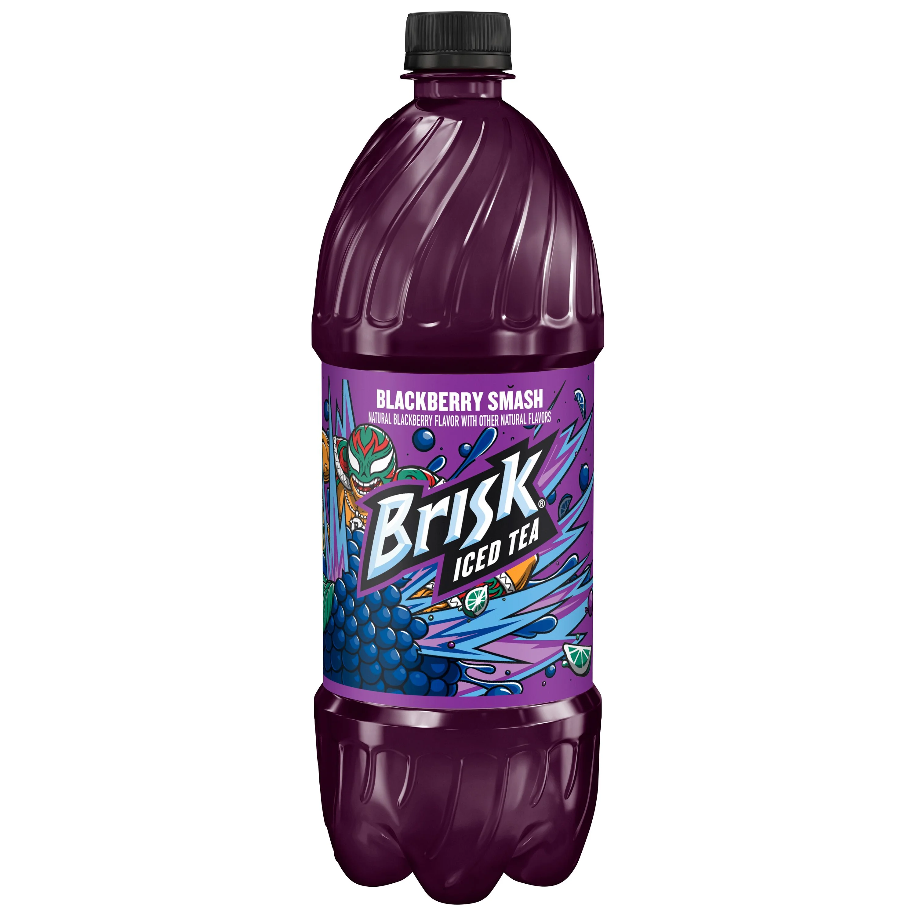 Lipton Brisk Iced Tea Blackberry Smash Juice Drink 1 Liter Bottle