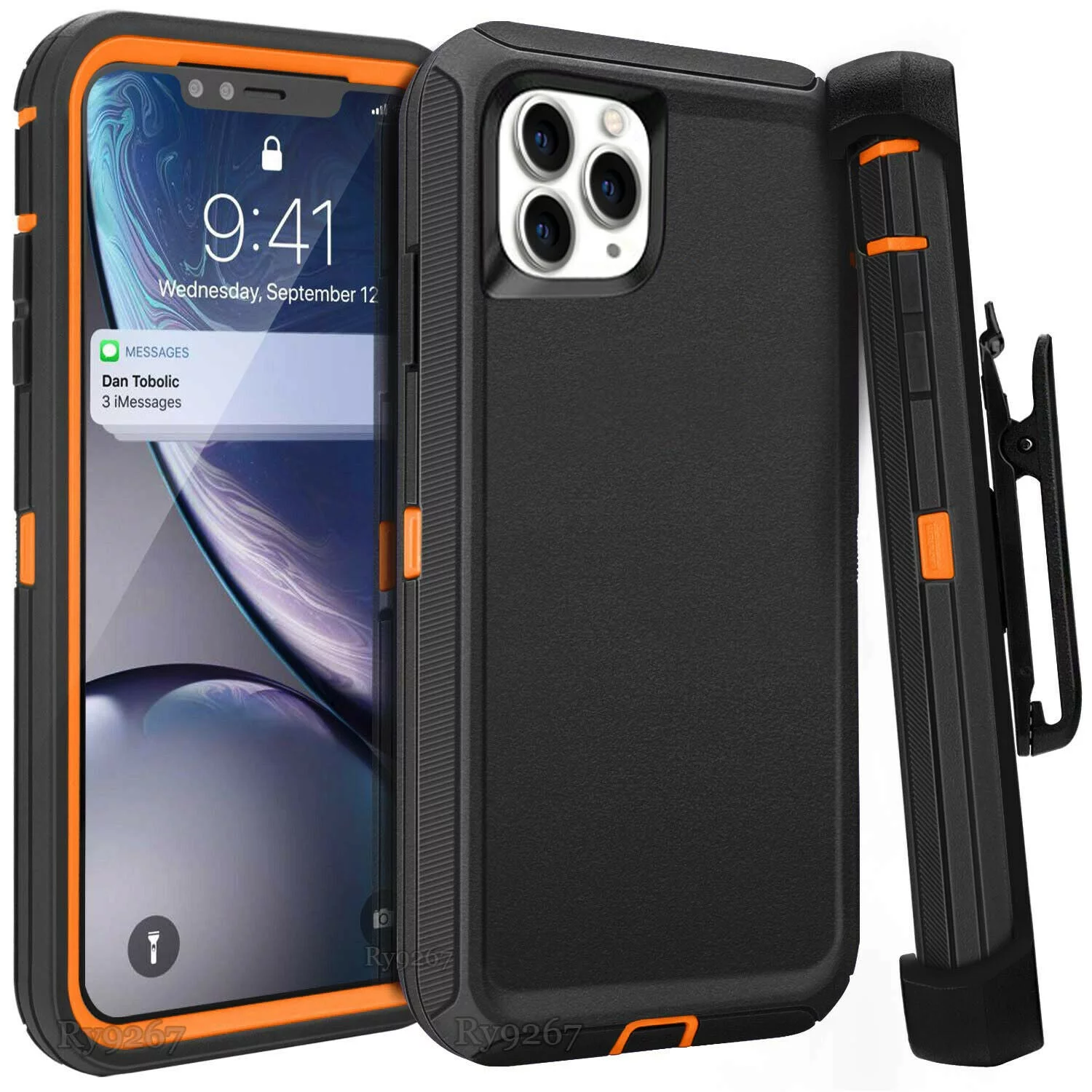 Defender For iPhone 11 Pro Max Case Cover/Skin with Screen & Clip