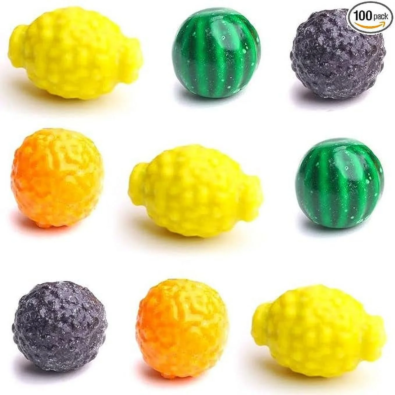 Gumballs for Kids - 100 Pcs Gumballs - Fruit Shaped Gumballs - Chewing Bubble Gum - Colored Gum Balls - Chewing Gum for Kids
