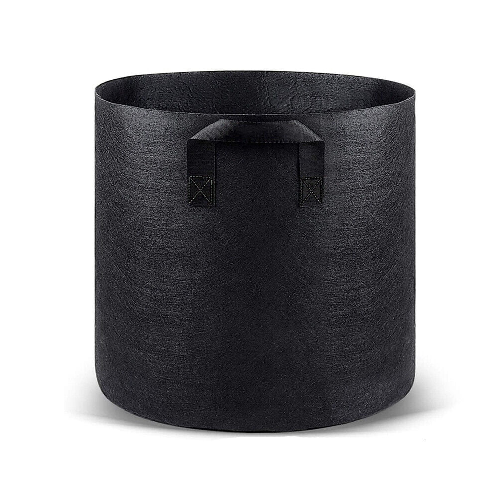 Black Plastic Plant Pots 1 2 3 4 5 7.5 10 12 15 20 Litre Large Flower Pot Strong