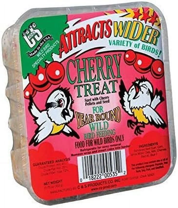 Cherry Treat Wild Bird Suet [Set of 4]