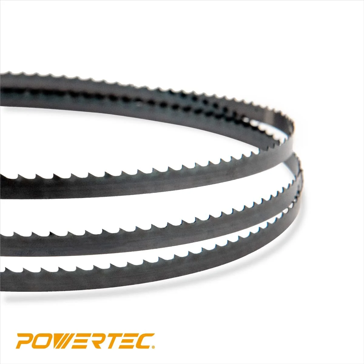 POWERTEC 2PK 70-1/2 Inch x 1/2 Inch x 3 TPI Bandsaw Blades for Woodworking, Band Saw Blades for Sears Craftsman 21400 and Rikon 10-305, 10-3061 10