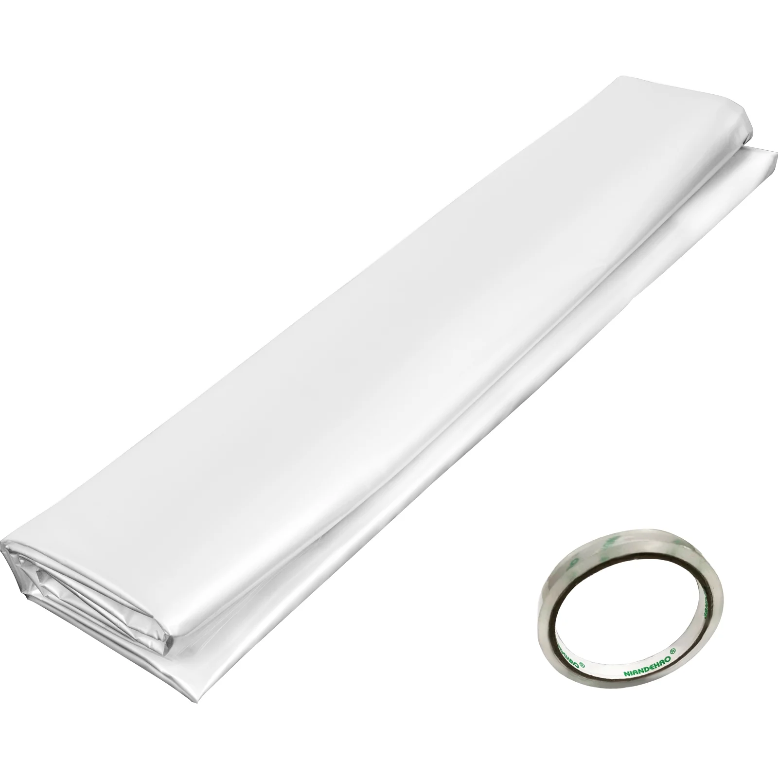 SKYSHALO Greenhouse Film 8 x 25 Feet, Greenhouse Polyethylene Film 6 Mil, Clear Greenhouse Plastic Greenhouse Plastic Film UV Resistant, Polyethylene Film Insulative, Extra Strength