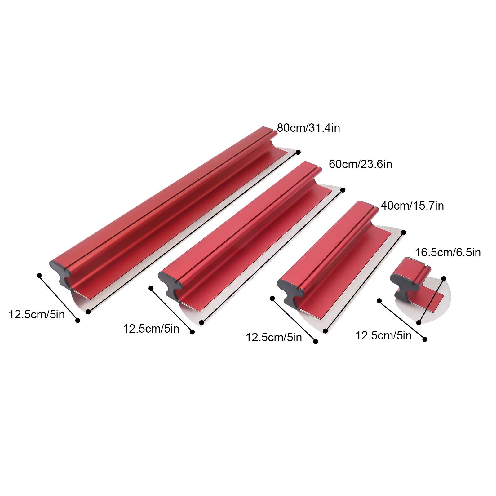 Drywall Skimming Blade Set Hand Powered Putty Blade Finishing Tool+35.4