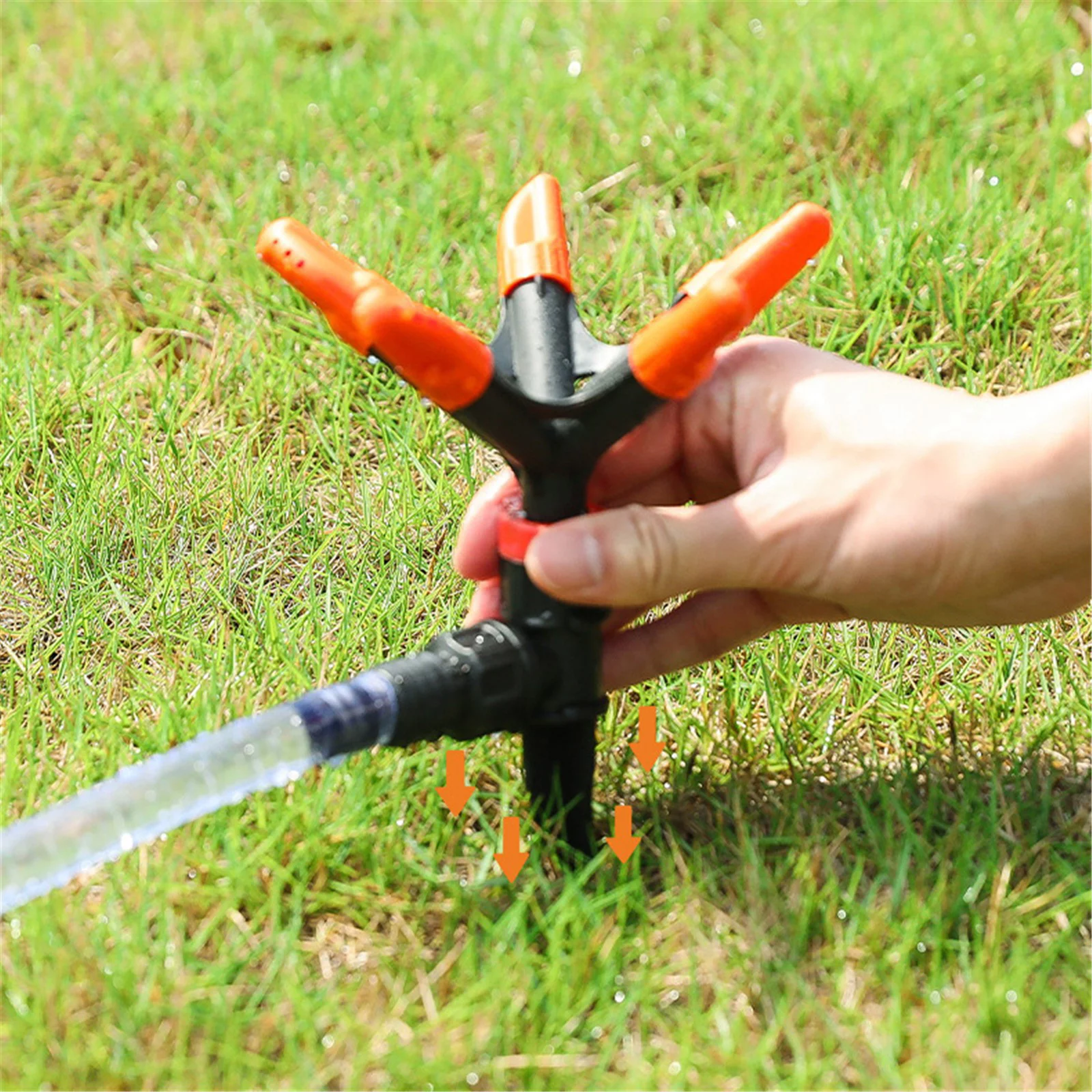 Garden Hose 75 Ft Water Sprinklers Sprinkler Automatic 360° Rotating Garden Water Sprinklers Irrigation Gardening Supplie